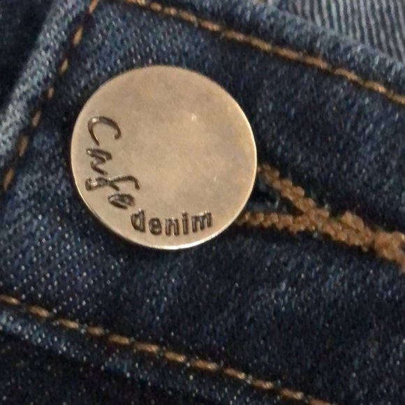 LIKE NEW CAFE DENIM SKINNY JEANS 12/31x29 ๐ - Picture 5 of 13